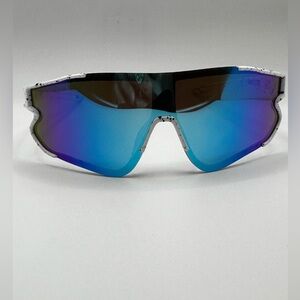 Blue Reflective kids Sports Sunglasses
